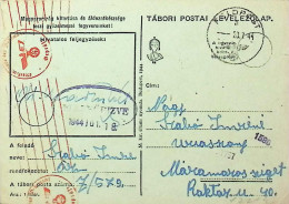 Delcampe - Hungary Hongrie Germany Third Reich Romania Roumanie 1944 WWII Feldpost Censored Maramures Sighet DEL 6 - Rumänien