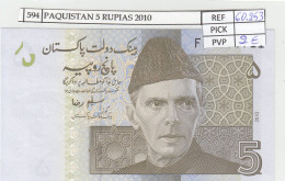 Delcampe - CRJ0594 BILLETE PAKISTAN 5 RUPIAS 2010 P-53c - Pakistan