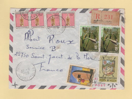 Delcampe - Haute Volta - Dedougou - 1978 - Recommande Destination France - Haute-Volta (1958-1984)