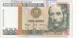 Delcampe - CRJ0514 BILLETE PERU 1.000 INTIS 1988 P-136b.2 - Peru