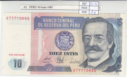 Delcampe - CRJ0061 BILLETE PERU 10 INTIS 1987 P-129 - Peru