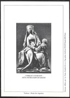 Delcampe - Document La Poste Gravure  A5 Vierge à L'Enfant Musée Des Augustin Toulouse - Documents De La Poste