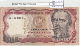 Delcampe - CRJ1158 BILLETE PERU 5.000 SOLES 1981 P-123a - Peru