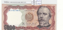 Delcampe - CRJ2245 BILLETE PERU 5.000 SOLES DE ORO 1985 P-117c - Peru