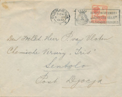 Delcampe - Nederlands Indië - 1932 - 12,5c Wilhelmina Op Cover Met Machinestempel Soerabaja / Koopt... Leger Des Heils Naar Sentolo - India Holandeses