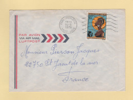 Delcampe - Haute Volta - Bobo Dioulasso - 1976 - Par Avion Destination France - Haute-Volta (1958-1984)