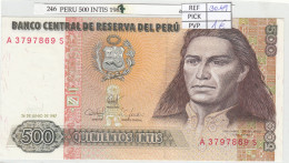 Delcampe - CRJ0246 BILLETE PERU 500 INTIS 1987 P-134b - Peru
