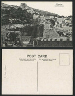 Delcampe - Gibraltar Old Postcard LAND PORT GATE, Bridge, Horse Cart, Walls Hills Mountains - Gibraltar