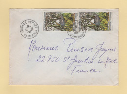 Delcampe - Cameroun - Yaounde Depart - 1977 - Destination France - Kamerun (1960-...)