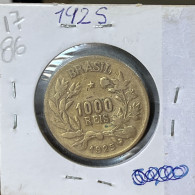 Delcampe - Brazil Coin 1000 Reis 1925 - KM# 525 - Aluminium-Bronze - I1786 - Vrac - Monnaies