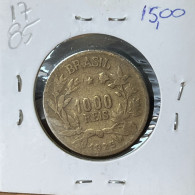 Delcampe - Brazil Coin 1000 Reis 1925 - KM# 525 - Aluminium-Bronze - I1785 - Vrac - Monnaies