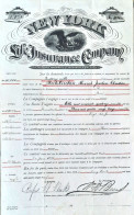 Delcampe - New York - Life Insurance Company - , New Haven And Hartford Railroad - Mortgage Bond - 1970 - Bank En Verzekering