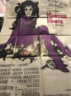 Delcampe - Cinéma Affiche Originale La  Fiancée Du Pirate 160x120 Cm - Affiches & Posters