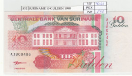 Delcampe - CRJ0532 BILLETE SURINAME 10 GULDEN 1998 P-137b.3 - Surinam
