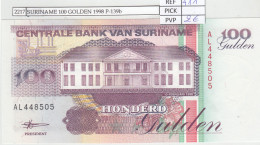 Delcampe - CRJ2217 BILLETE SURINAME 100 GOLDEN 1998 P-139b - Surinam