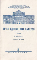 Delcampe - Russia - Saint Petersburg - Leningrad - Program Of The Academic Opera And Ballet Theater (15.07.1977) - Programma's