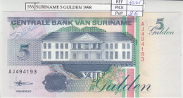 Delcampe - CRJ0533 BILLETE SURINAME 5 GULDEN 1998 P-136b.3 - Surinam