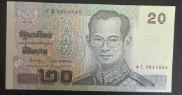 Delcampe - CRJ0502 BILLETE TAILANDIA 20 BAHT 2003 P-109a.13 - Thaïlande