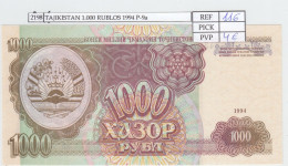 Delcampe - CRJ2198 BILLETE TAJIKISTAN 1.000 RUBLOS 1994 P-9a - Tadjikistan