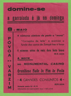 Delcampe - Póvoa De Varzim - Folheto Da Garraiada E Baile No Casino - Queima Das Fitas Da Universidade Do Porto - Portugal - Zonder Classificatie