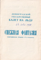 Delcampe - Russia - Saint Petersburg - Leningrad - Ballet On Ice - Snow Fantasy (23.07.1977) - Programma's