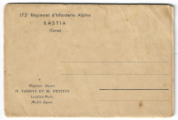 Delcampe - BASTIA - 20 Corse - 173 ème Régiment D'Infanterie Alpine - Carte Lettre 7 Photos - Regimente