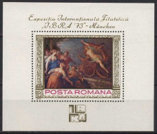 Delcampe - Rumänien 1973 IBRA'73 Kunst Malerei H.v.Aachen Block 104 Postfrisch (C92086) - Blocchi & Foglietti