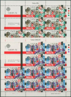 Delcampe - Malta 1982 Europa CEPT Histo. Ereignisse Kleinbogen 661/62 K Postfrisch (C97771) - Malta