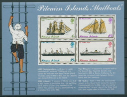 Delcampe - Pitcairn 1975 Postschiffe Block 2 Postfrisch (C21732) - Pitcairn