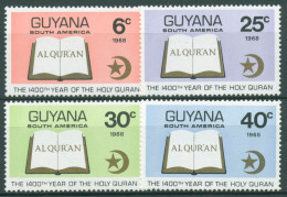 Delcampe - Guyana 1968 Koran Halbmond 322/25 Postfrisch - Guyane (1966-...)