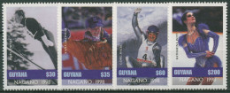 Delcampe - Guyana 1997 Olympia Nagano Deutsche Medaillengewinner 6027/30 Postfrisch - Guyane (1966-...)