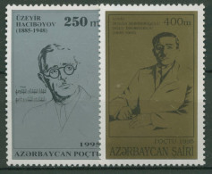 Delcampe - Aserbaidschan 1995 Persönlichkeiten Schriftsteller Komponist 229/30 Postfrisch - Aserbaidschan