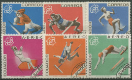 Delcampe - Ecuador 1967 Olympische Sommerspiele Mexiko 1325/30 Gestempelt - Ecuador