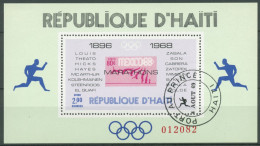 Delcampe - Haiti 1969 Olympia Sommerspiele Marathonsieger Block 37 Gestempelt (C65952) - Haïti