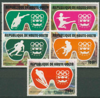 Delcampe - Obervolta 1975 Olympische Winterspiele Innsbruck 603/07 Postfrisch - Haute-Volta (1958-1984)
