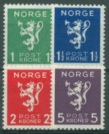 Delcampe - Norwegen 1940 Wappenlöwe 207/10 Postfrisch - Ungebraucht