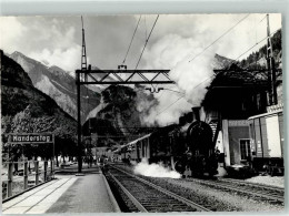 Delcampe - 3718 Kandersteg 1963 Foto AK Bahnhof Dampflokomotive - 10734858 - Kandersteg
