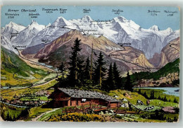 Delcampe - 3812 Wilderswil 1913 Foto AK Foto Gabler Schreckhorn Tschingelhorn Breit... - 39691020 - Wilderswil
