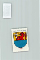 Delcampe - 1677 Prez-vers-Siviriez - Vignette Wappen Kaffee Hag Ca 1920-1940 Löwe K... - 10408539 - Other & Unclassified