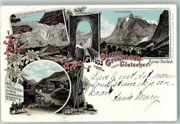 Delcampe - Grindelwald 1902 Lithographie Grindelwald Gletscher Hotel Wetterhorn Gle... - 13568464 - Sonstige & Ohne Zuordnung
