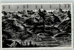 Delcampe - 1860 Aigle - Vogelschau Alpen - 39372198 - Aigle