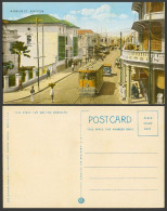 Delcampe - Jamaica Old Colour Postcard Harbour St. Street Kingston East Street TRAM Tramway - Jamaica