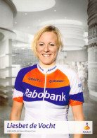 Delcampe - Cyclisme, Liesbet De Vocht - Radsport