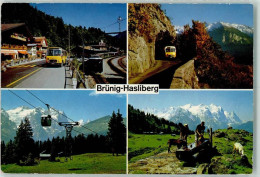 Delcampe - 6083 Hasliberg Hohfluh - Brünig-Hasliberg Bus Ziegen Kabinenbahn - 10282584 - Hasliberg