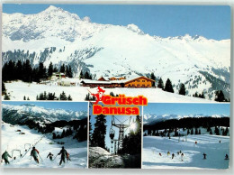 Delcampe - 7214 Grüsch Seewis Winter Seilbahn Sportplatz Gasthaus Schwänzelegg - 39492292 - Grüsch