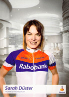 Delcampe - Cyclisme, Sarah Düster - Radsport
