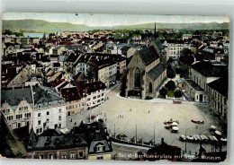 Delcampe - 4000 Basel Bâle 1906 Gebrauchsspuren Barfüsserplatz Kirche Hist. Museum... - 38222303 - Basel
