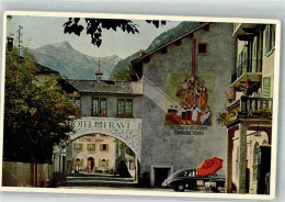 Delcampe - 7440 Andeer 1957 Gebrauchsspuren Hotel Fravi Auto Gasthaus Sonne - 38221049 - Andeer