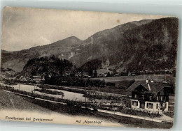 Delcampe - 3770 Zweisimmen 1910 Gebrauchsspuren Forellensee Auf Alpenblick Einriß... - 38221116 - Zweisimmen