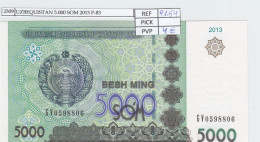 Delcampe - CRJ2309 BILLETE UZBEKISTAN 5.000 SOMONI 2013 P-83 - Ouzbékistan